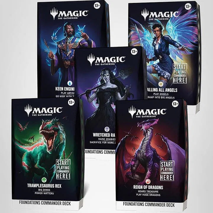 Pre-Order | MTG | Foundations Starter Commander Decks (Set of 5) | Sealed | NEW